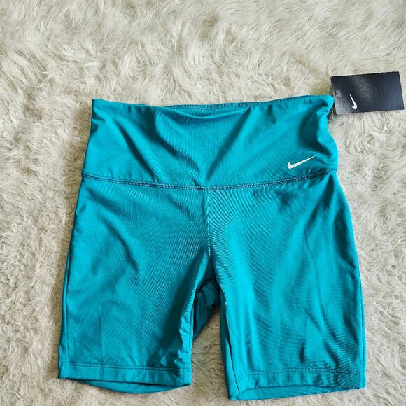 Nike Performance Kick Swim Blue Bike Shorts Size S - Picture 2 of 9